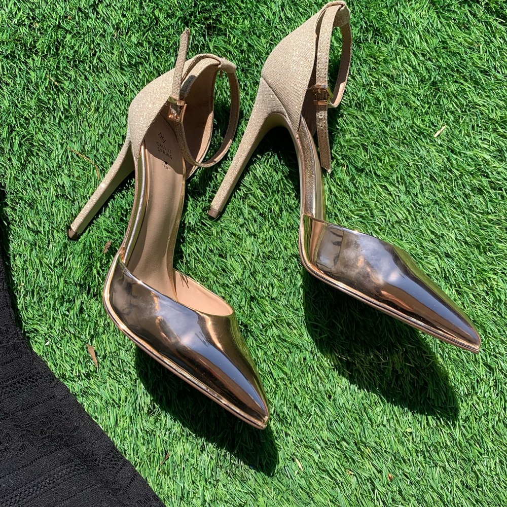 Gold Fancy Shoes